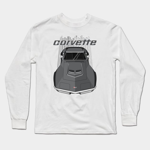 Corvette C3 - Grey Long Sleeve T-Shirt by V8social